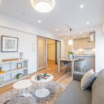 マイキャッスルリバーフロントタワー銀座東303マイキャッスルリバーフロイントタワー銀座東303のリビング・ダイニング