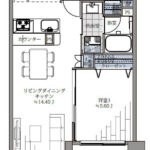 クレッセント上野毛２101 間取り