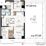 竹の塚ハイツ513 間取り