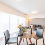 亀戸レジデンス1209亀戸レジデンス12階のリビング・ダイニング