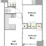 ロジュマンジャンティ人形町503 間取り