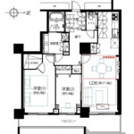 キャナルワーフタワーズ2506 間取り