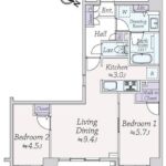 ダイアパレスグランデージ日本橋 間取り