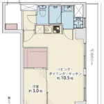 ライオンズマンション五反野第2503 間取り