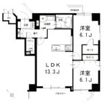 大山ダイカンプラザ402 間取り