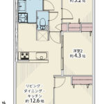 グリーンパーク東砂409 間取り