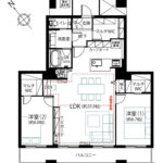 晴海アイランドトリトンスクエアビュータワー4306 間取り