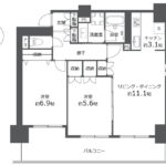 ヴェルアージュ亀有401 間取り