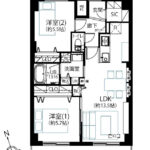 高田馬場ダイカンプラザ1114(登記簿上1113) 間取り