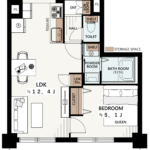 朝日シティパリオ王子神谷1004 間取り