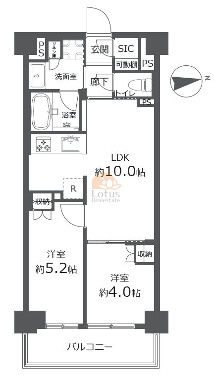 パレステージ墨田立花408間取図