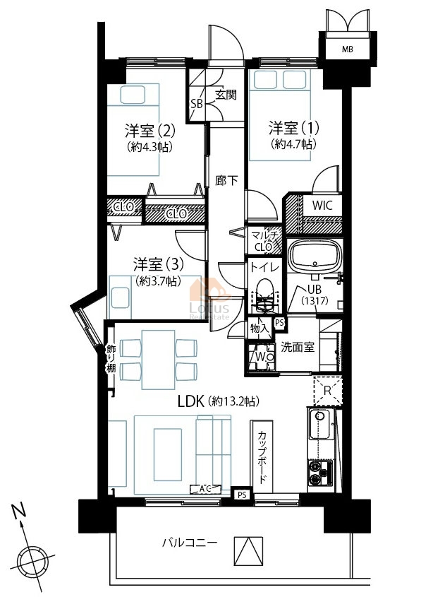 エンゼルピュア大森902間取図