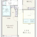 インペリアル広尾413 間取り