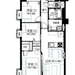 ライオンズマンション東陽町第3801 間取り