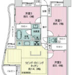 ライオンズシティ四ツ木401 間取り