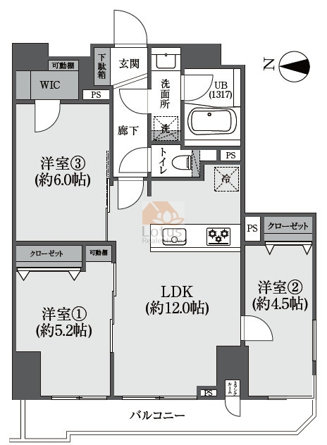 ファミール浅草雷門705間取図