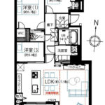 ライオンズスクエア用賀804 間取り