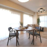 ライオンズマンション五反野第2503ライオンズマンション五反野第2503のリビング・ダイニング