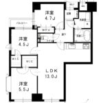 東向島リリエンハイム701 間取り