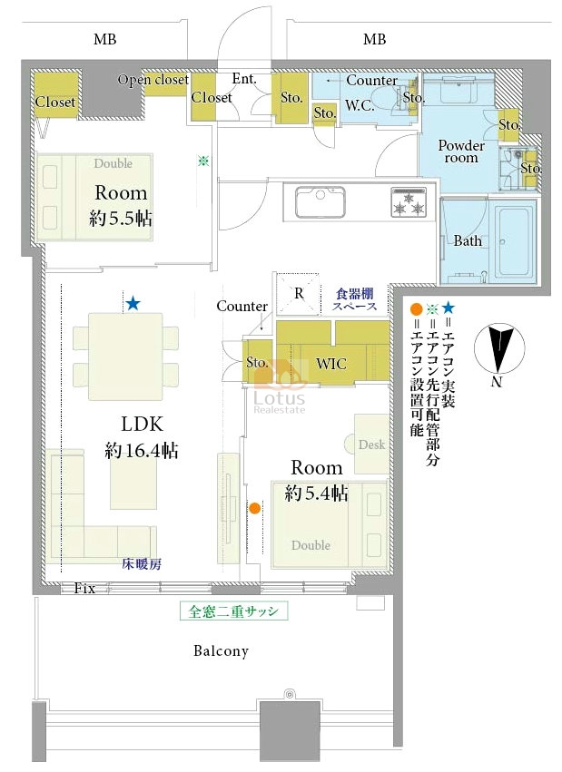 芝浦アイランドケープタワー4425間取図