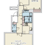 パークハウス多摩川南504 間取り