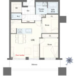 ステーションガーデンタワー2309 間取り