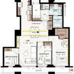 西戸山タワーホウムズ1007 間取り