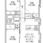 ダイアパレス篠崎804 間取り