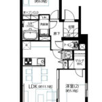 豊栄ジャルダン高輪408 間取り