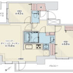 パークタワー池袋イーストプレイス1502 間取り