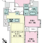 ライオンズマンション両国リバーステージ1004 間取り