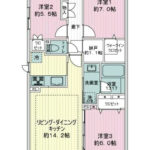 ヴィオスガーデン城山1117 間取り