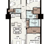 ビューネタワー平井308 間取り