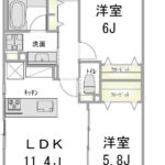 エクセルダイア大森303 間取り