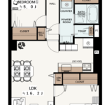 リリオ弐番館505 間取り