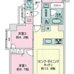 セザールパークサイド石神井公園1407 間取り