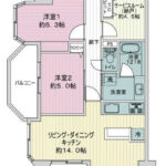 ライオンズシティ西日暮里601 間取り