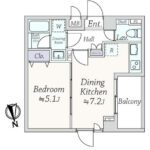 パティオ西早稲田810 間取り