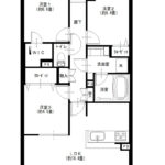 コスモグランリュクス世田谷807 間取り