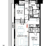 マイキャッスル大森町エクセレントステージ1301 間取り