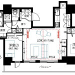パークタワー滝野川2207 間取り