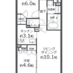 レシアス王子神谷パークフロント806 間取り