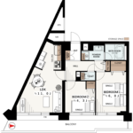 ハイラーク新赤羽307 間取り
