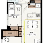 サンビューハイツ白金台306 間取り