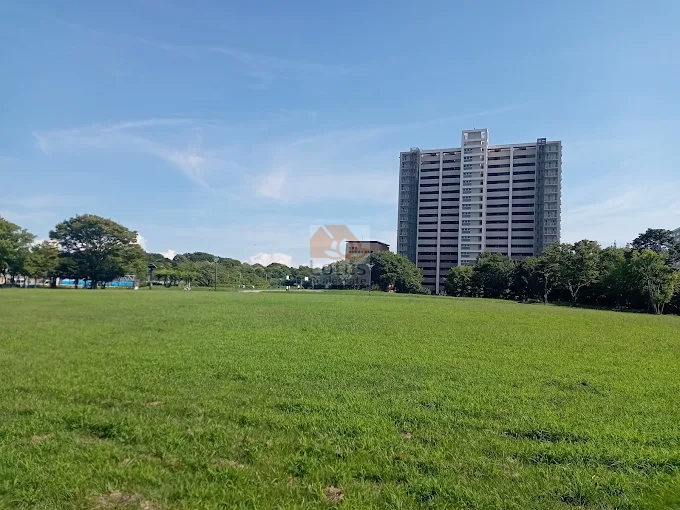 大島小松川公園わんさか広場の前に位置し、開けた芝の距離感が心地よく映ります。東大島駅徒歩5分という近さとの対比で、静けさが際立つ立地です。旧中川に寄り添う環境もあり、総戸数133戸ビッグコミュニティとしては公園との広がりが生活にゆとりをもたらす構造といえます。