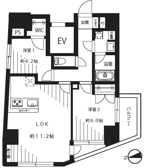 フェルクルールプレスト三ノ輪駅前1201間取図