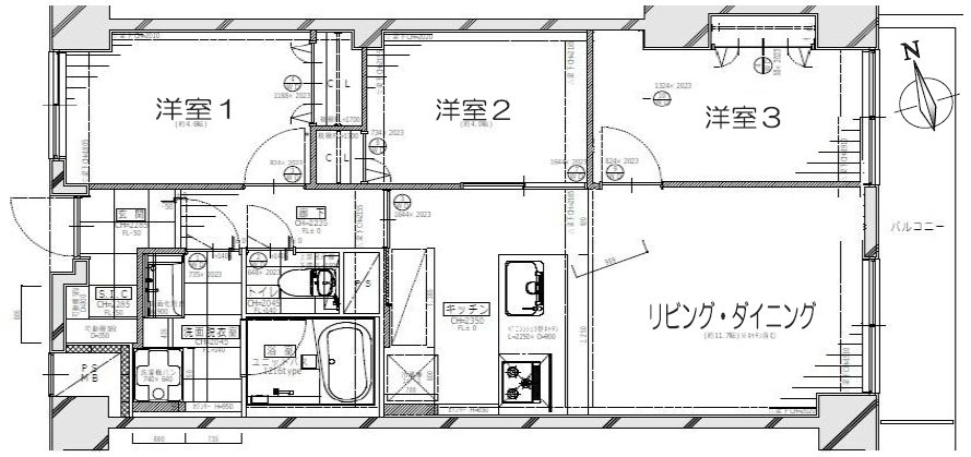 目白ガーデニア216間取図