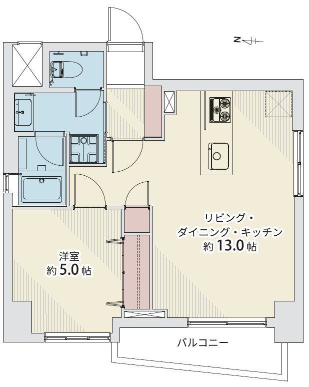 レジェンド三ノ輪701間取図