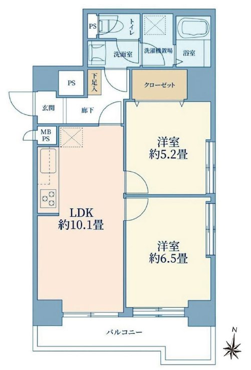 ライオンズマンション飛鳥山302間取図