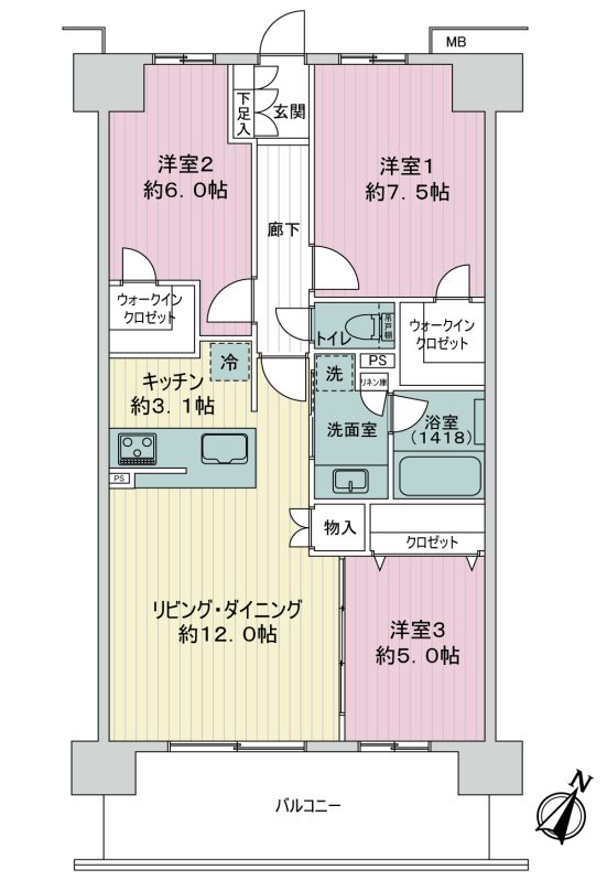 レーベン新小岩ｉｎｎｏｖｉａ908間取図